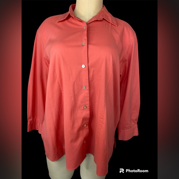 Lands' End Tops - Lands End Long Sleeve Button Up Blouse Women’s Medium (10-12)